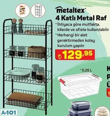 METALTEX 4 KATLI METAL RAF METALTEX 4 KATLI METAL RAF